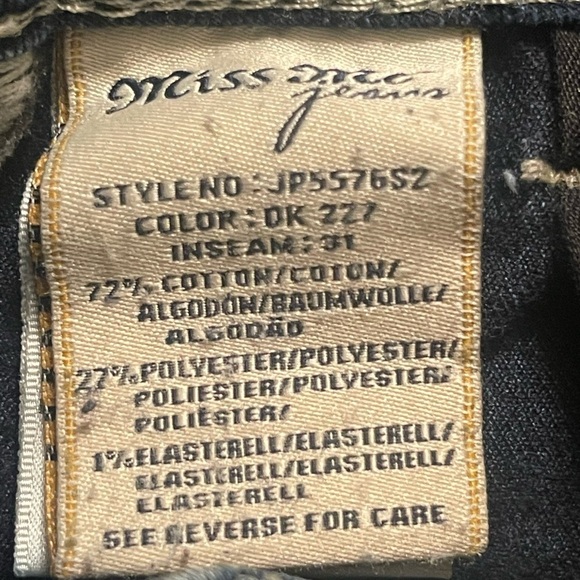 Miss Me Women’s 27 Signature Rise Skinny Bling Blue Jeans - Picture 14 of 14